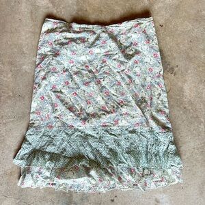 American Eagle Outfitters Green Midi Pencil Skirt